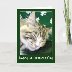 Carte Irish Cat Dreams St. Patrick's Day