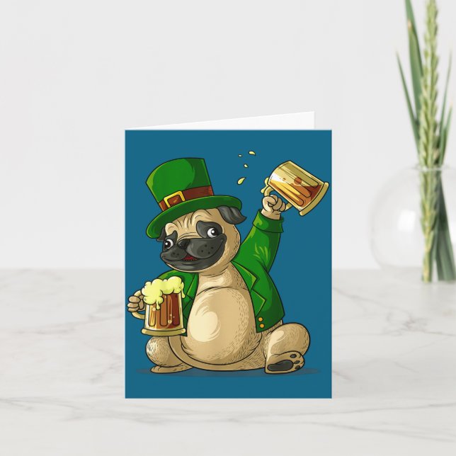 Carte Irish Leprechaun St Patricks Day Shirt Funny Men W (Devant)