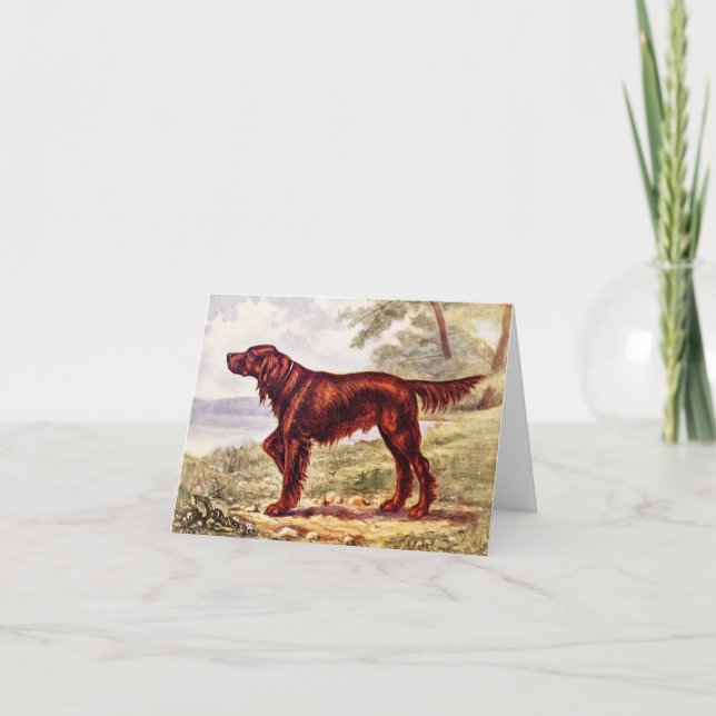 Carte Irish Setter 1900 (Devant)