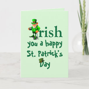 CARTE IRISH ST. JOUR DE PATRICK  