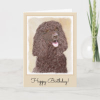 Irish Water Spaniel Peinture - Original Dog Art
