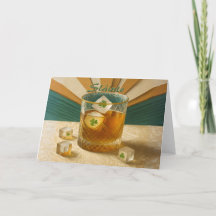 Irish Whiskey Tumbler Shamrock Ice "Sláinte!"