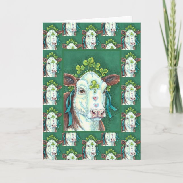 CARTE IRLANDAIS BRED ST. PATRICK'S DAY HEIFER, VACHE SHA (Devant)