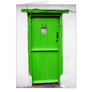 Carte irlandaise verte de porte