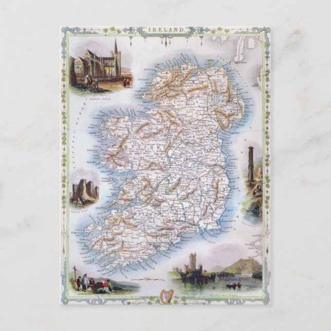 Carte : Irlande, 1851 (Devant)