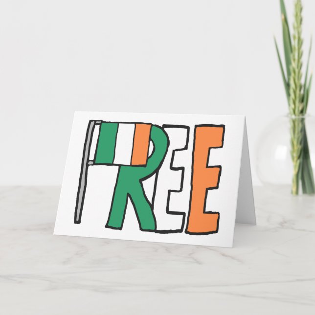 Carte Irlande libre (Devant)