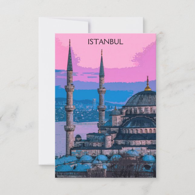 Carte Istanbul Turquie Sainte-Sophie Architecture (Devant)