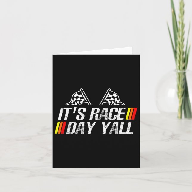 Carte It&# s Jour de course Yall Funny Racing Druck voi (Devant)