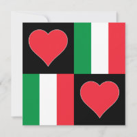 Italie Drapeau Coeur Patriotique Italien Salutatio