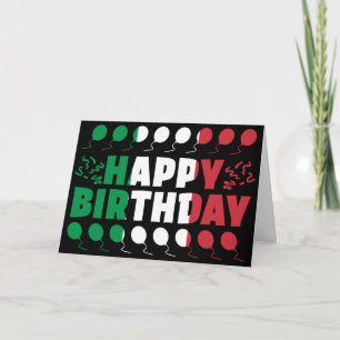 Carte Italie Drapeau patriotique Anniversaire