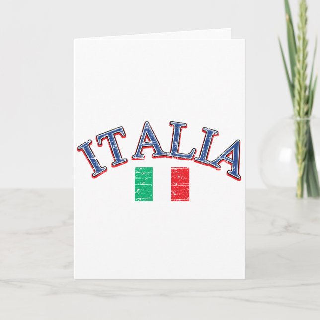 Carte Italie football design (Devant)