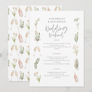 Carte Itinéraire de fin de semaine mariage à fleurs d'aq