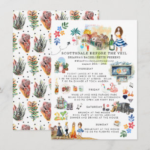 Carte Itinéraire du week-end de bachelorette   Scottsdal