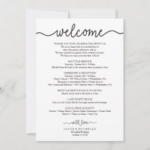 Carte Itinéraire Mariage manuscrit - Accueil Mariage