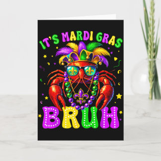 Carte Its Mardi Gras Bruh Funny Crawfish Outfit Boys Gir