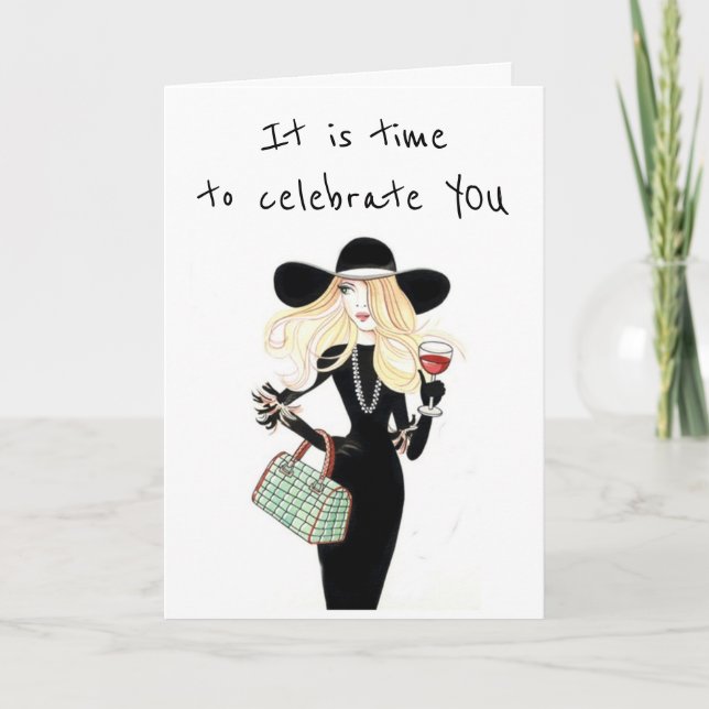 CARTE IT'S TIME TO **CELEBRATE YOU** BIRTHDAY  (Devant)