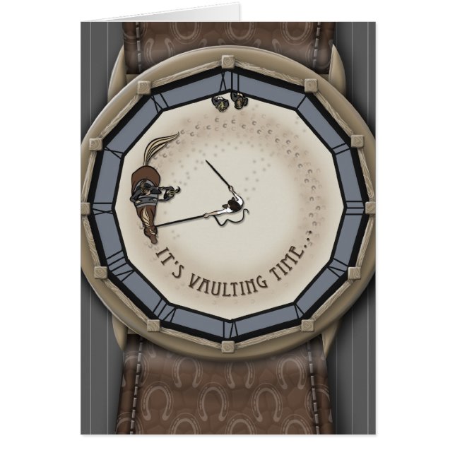 Carte "It's Vaulting Time" (Devant)