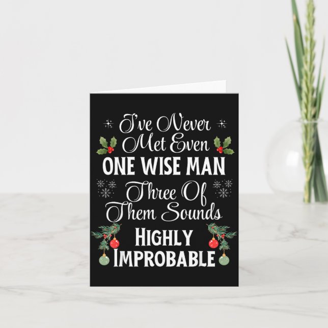 Carte I've Never Met Even One Wise Man Three Sounds Impr (Devant)