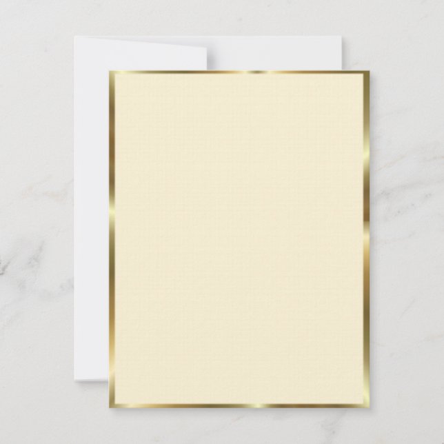 Carte Ivoire & Gold Trim (Devant)