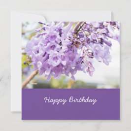 Carte Jacaranda fleur violette sur Jacaranda arbre anniv