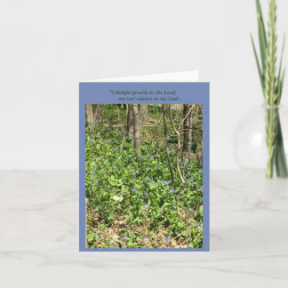 Carte Jacinthes des bois de réjouissance