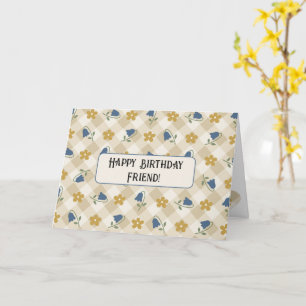 Carte Jacinthes sur des kilomètres ami joyeux anniversai