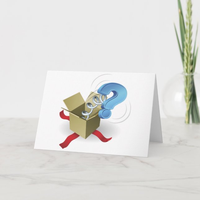 Carte Jack dans la case point d&#x27;interrogation concept (Devant)