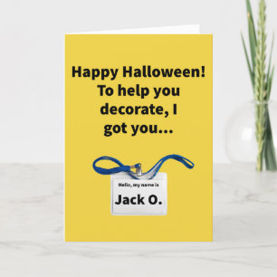 Carte Jack O. Lanyard - Halloween