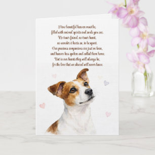 Carte Jack Russel Terrier Sympathie Poème Spirituel de C