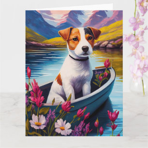 Carte Jack Russell à la pagaie : une aventure Pittoresqu