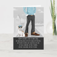 Jack Russell Terrier de la voiture de Fête des pèr