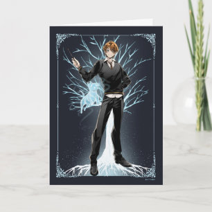 Carte Jack Russell Terrier Patronus d'Anime Ron Weasley