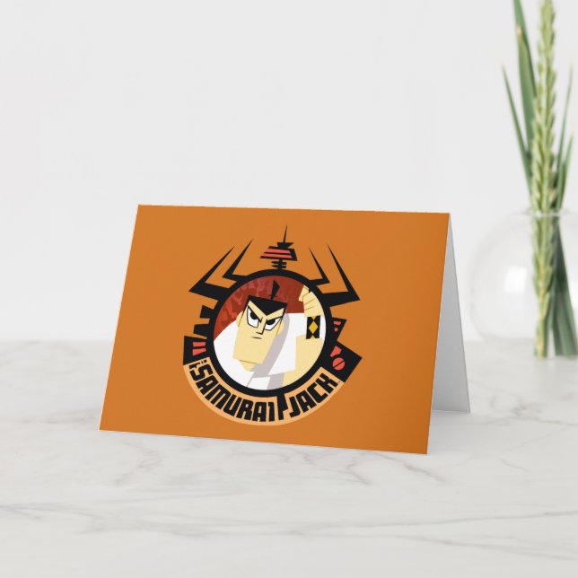 Carte Jack Samurai Dans Le Cadre Futuriste Aku (Devant)