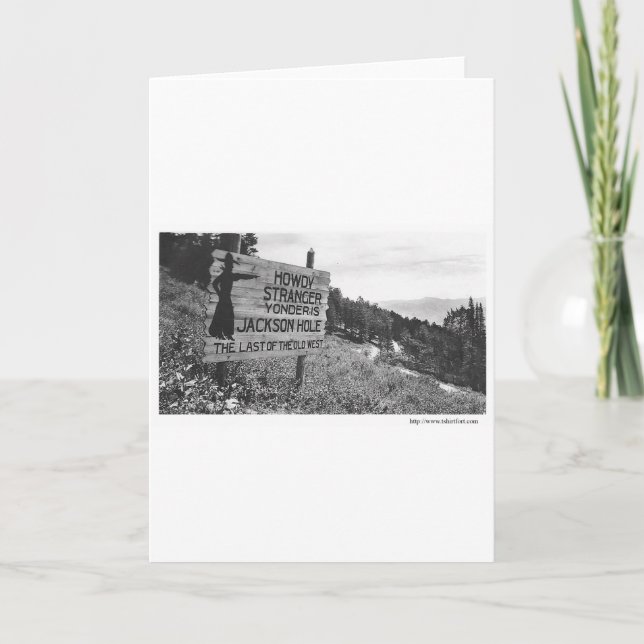 Carte Jackson Hole vintage (Devant)