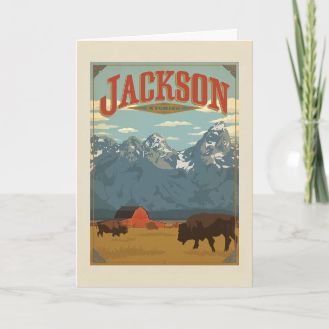 Carte Jackson | Wyoming (Devant)