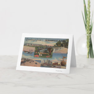 Carte Jacksonville, la Floride - salutations de