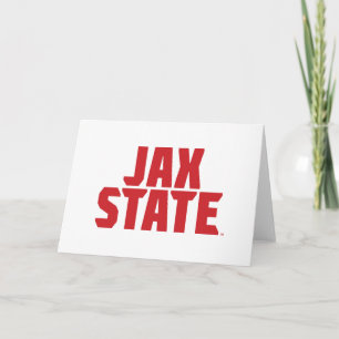 Carte Jacksonville State University JAX STATE Bold Red