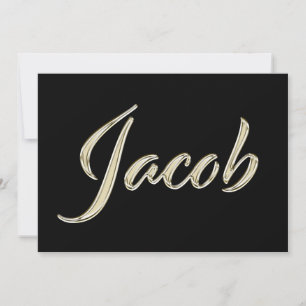 Carte Jacob White Gold Handwriting