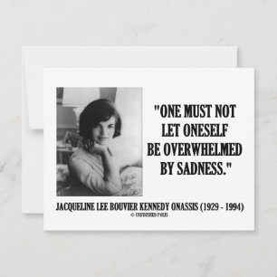 Carte Jacqueline Kennedy Ne Doit Pas Être Écrasée Par La