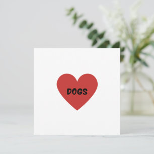 Carte J'adore les Chiens