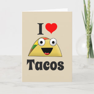 Carte J'adore les Tacos