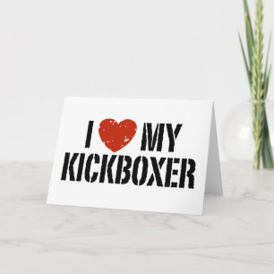 Carte J'adore mon Kickboxer