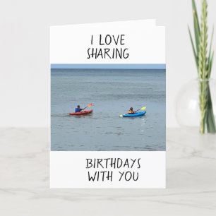 CARTE J'ADORE PARTAGER LES ANNIVERSAIRES AVEC VOUS - LAK