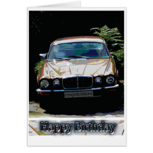Carte Jaguar Voiture Anniversaire