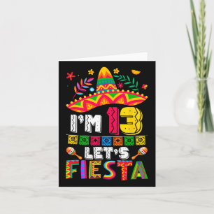 Carte J'ai 13 ans Fêtons 13ème anniversaire Mexique