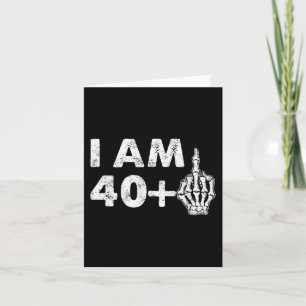 Carte J'ai 41 ans Fun Skeleton Middle Fun 41st B