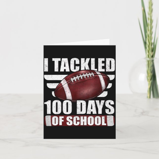 Carte J'ai abordé le football du 100e jour d'école 100e  (Devant)