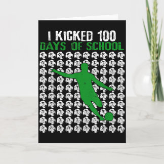Carte J'ai botté 100 jours de sport de football scolaire