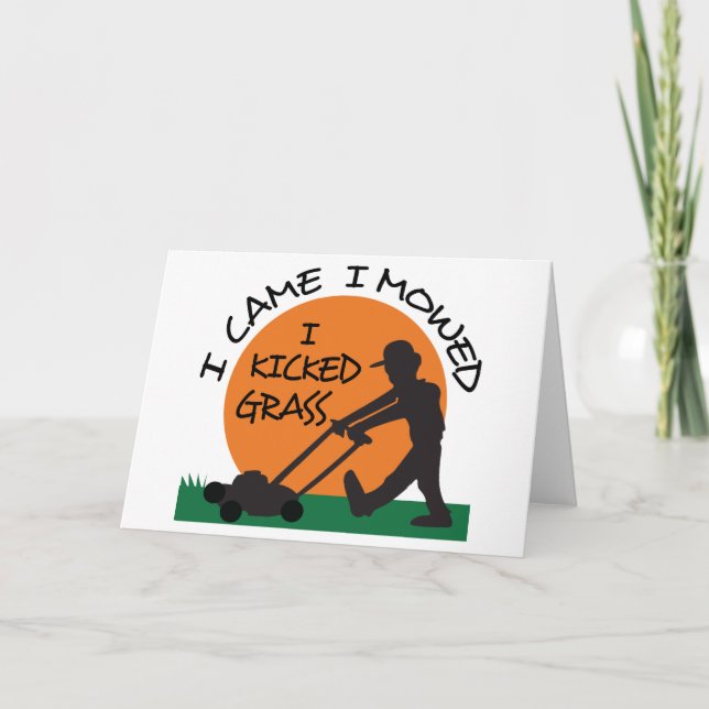 Carte J'Ai Couché De L'Herbe (Devant)