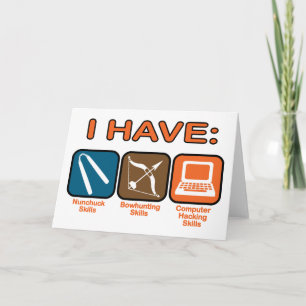 Carte J'Ai Des Compétences Napoléon Dynamite